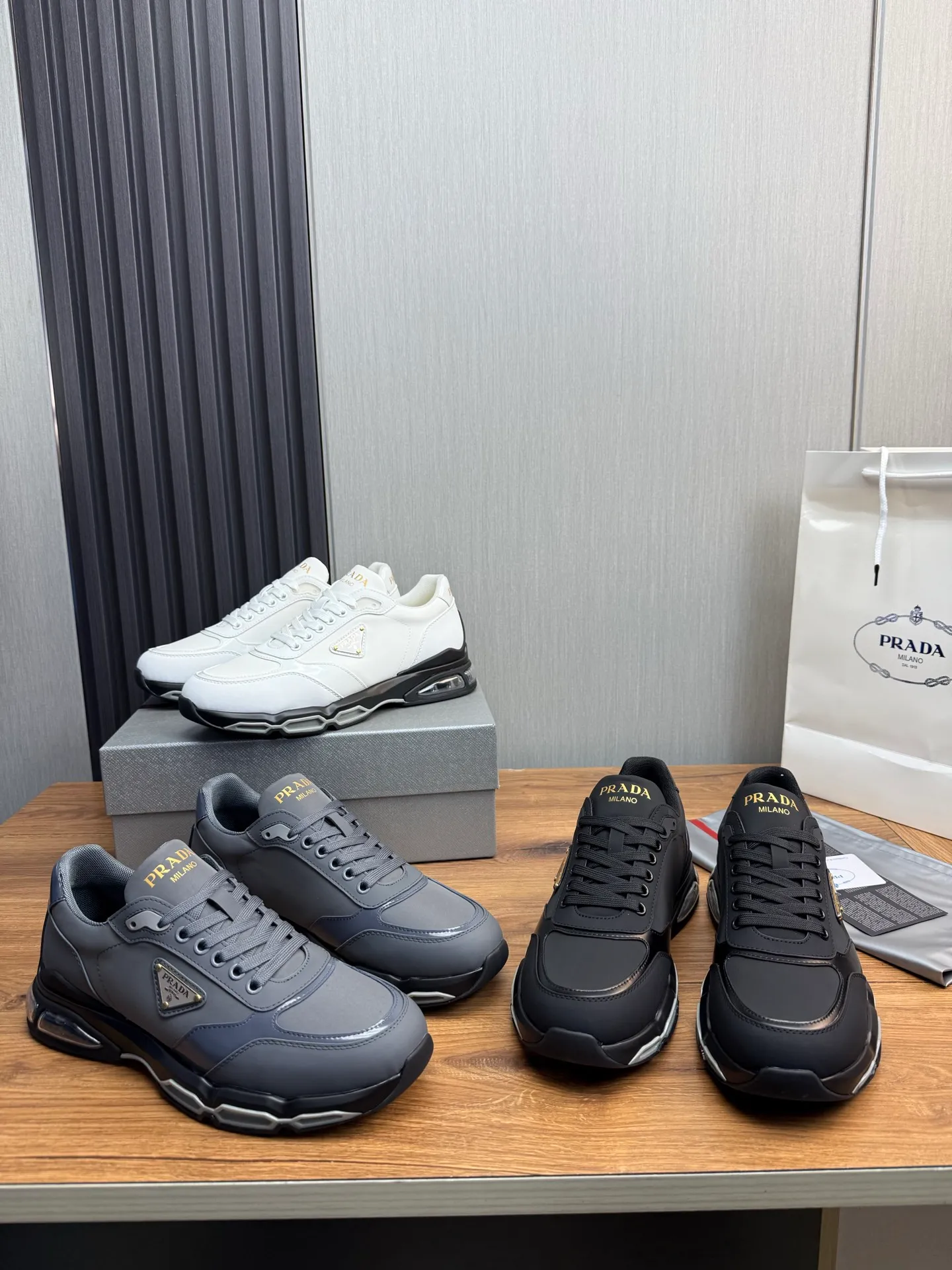 Men's shoes 💰640💰 [PRADA] Men's shoes are popular in the counter, official website is synchronized, 1 high-quality shipment ✔️Original cowhide upper + cowhide lining, 1🆚1 replica, original sole, 38-45 (45 customized, non-refundable)